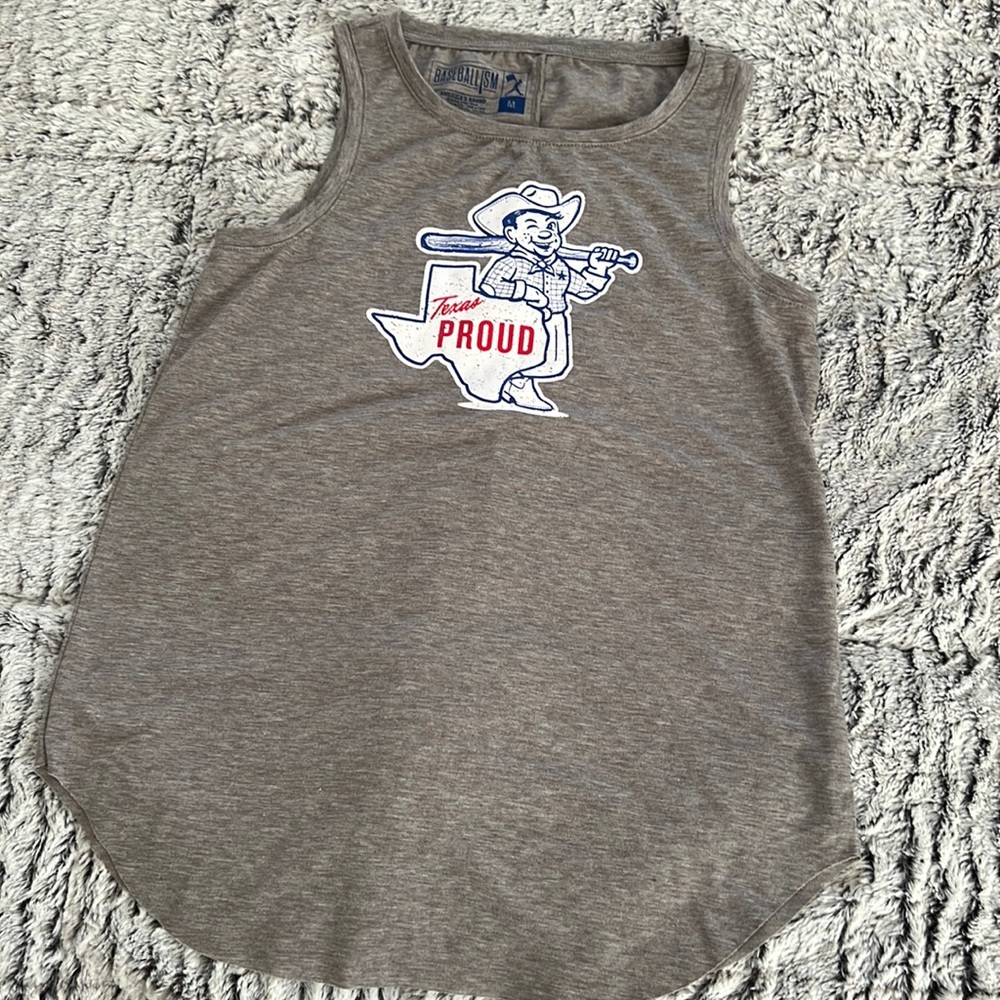 Baseballism Tank top Texas Proud Size medium